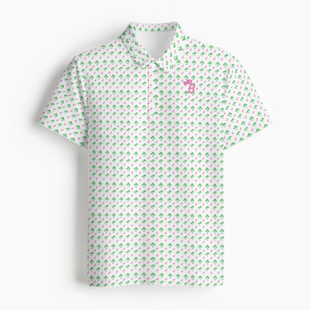 Flamingo Breeze Polo - White